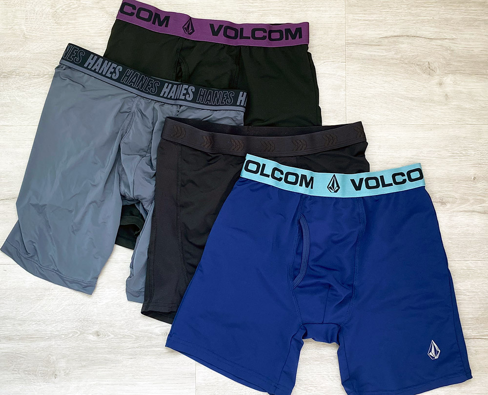 Mens Polyester underwear from Hanes, Volcom